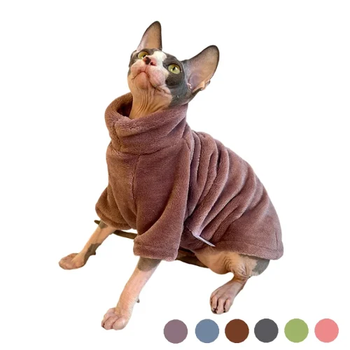 Velvet Hairless Cat Turtleneck