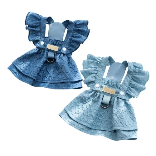 Delightful Denim Dress for Small Dog/Cat