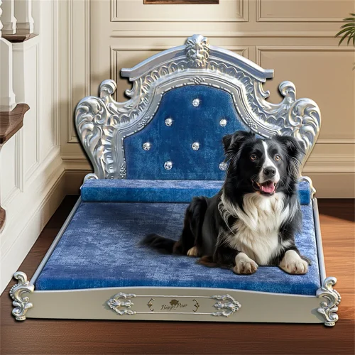 Large Dog Bed with Headboard