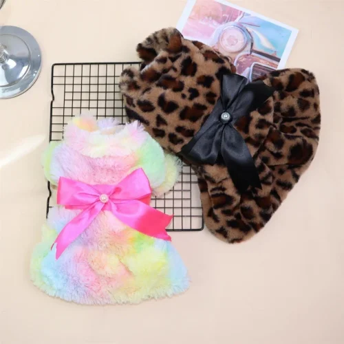 Warm Fashion Fur Dress