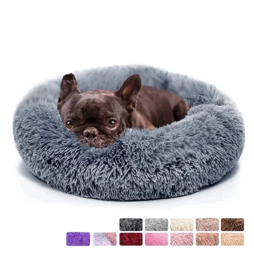 Warm Soft Long Plush Pet bed For Dogs or Cats