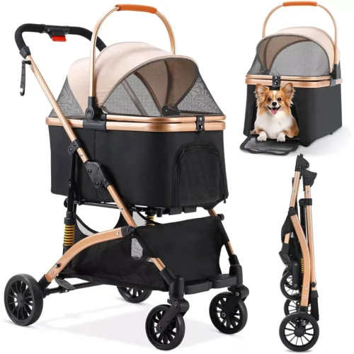 Dog Buggy, 2 in 1 Stroller